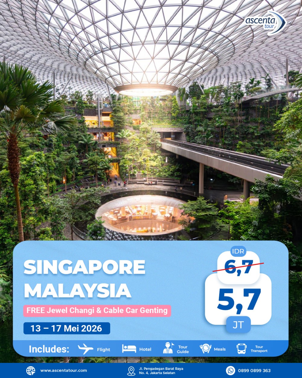 Tour Singapore Malaysia 5D4N