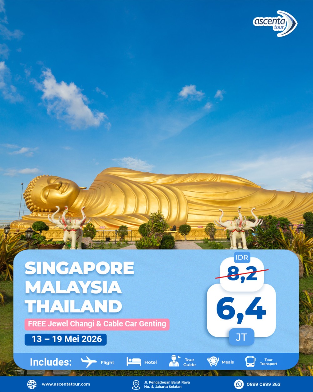 Tour 3 Negara Singapore Malaysia Thailand 7D6N