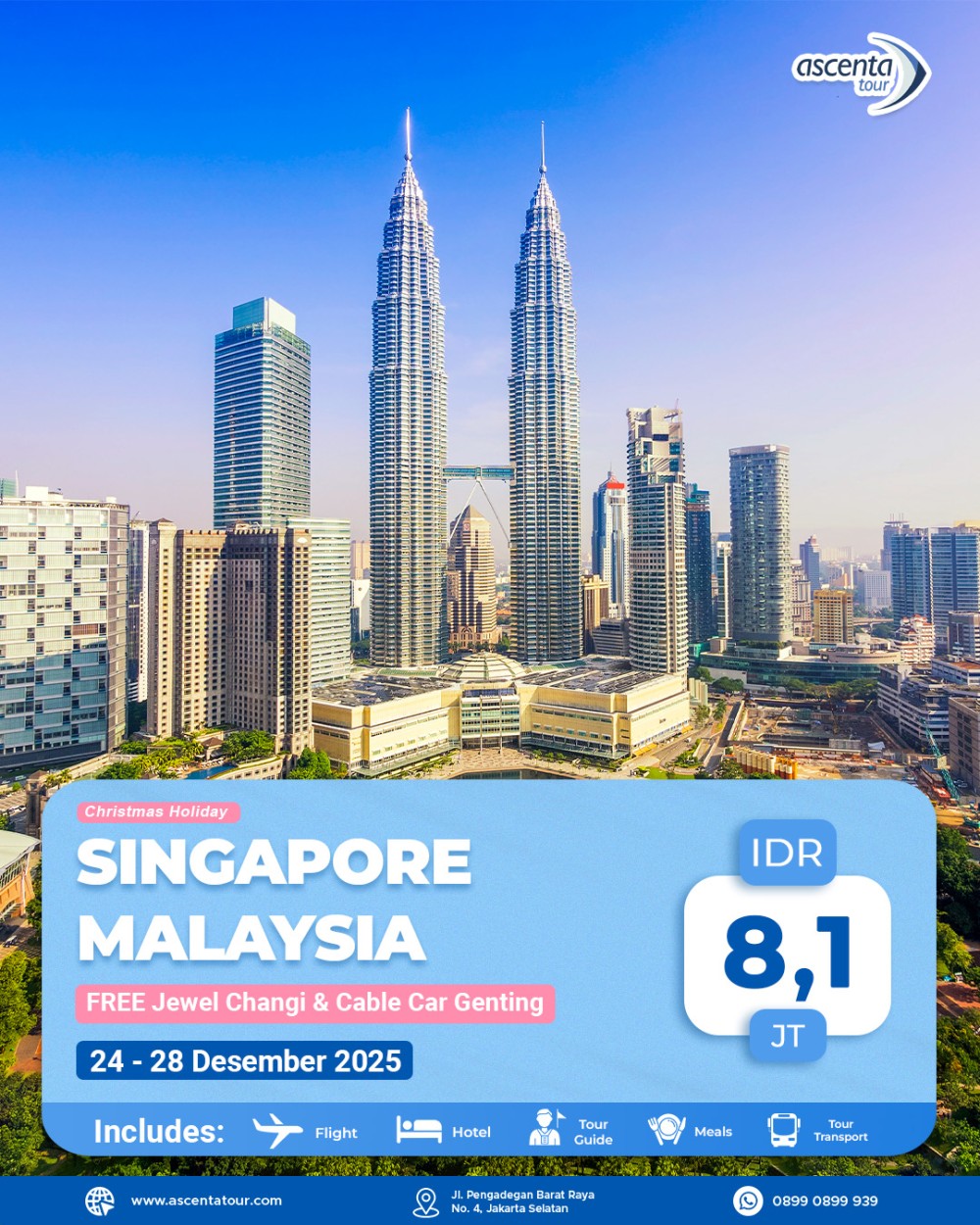 Tour Singapore Malaysia 5D4N