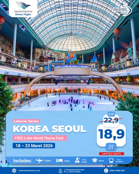 TOUR KOREA 6D LEBARAN BY GA FREE LOTTE WORLD