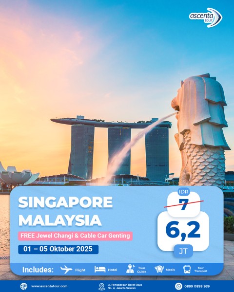 Tour Singapore Malaysia 5D4N