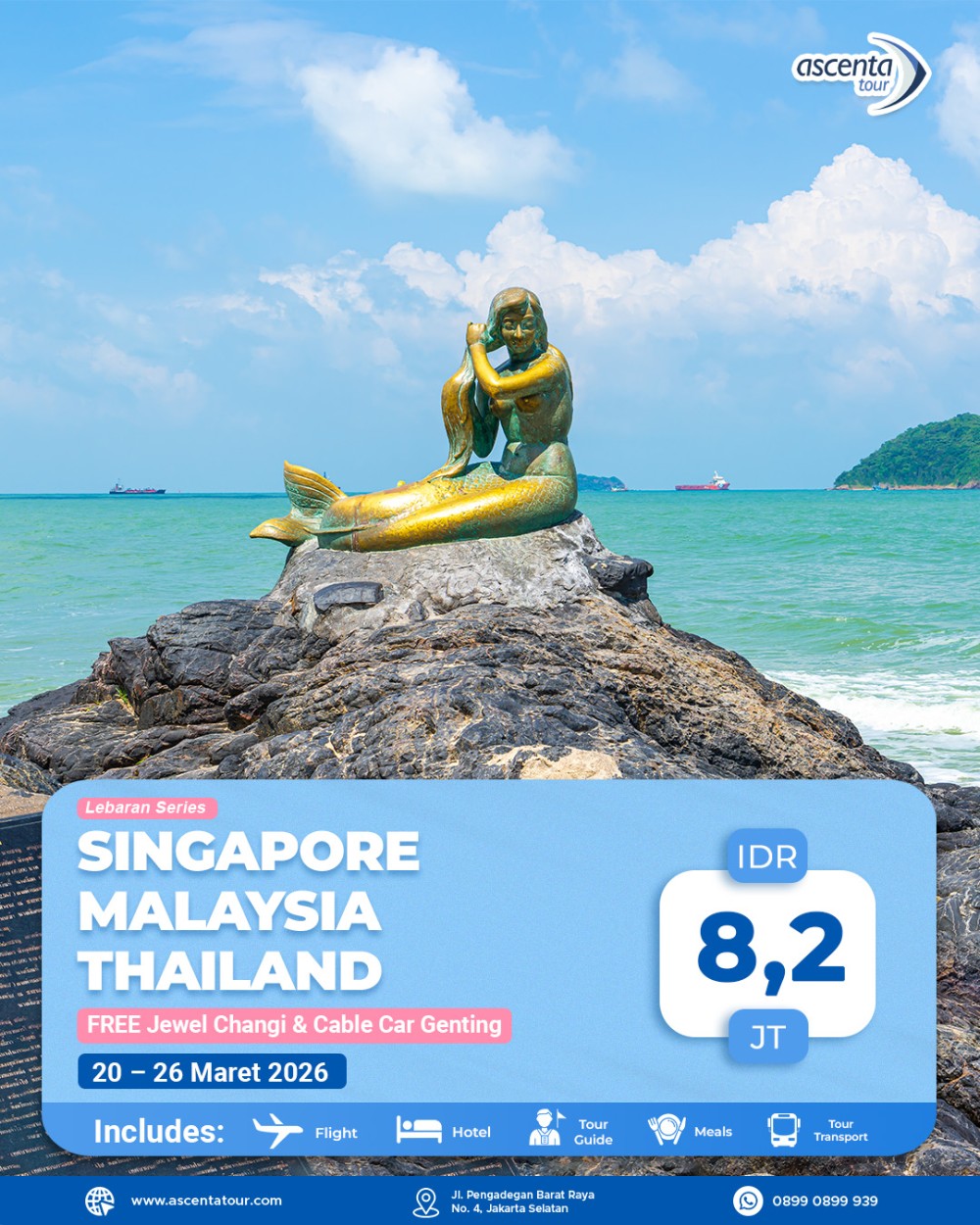 Tour 3 Negara Singapore Malaysia Thailand 7D6N