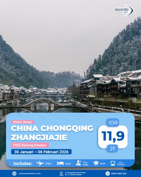 Tour China Chongqing Zhangjiajie  8D