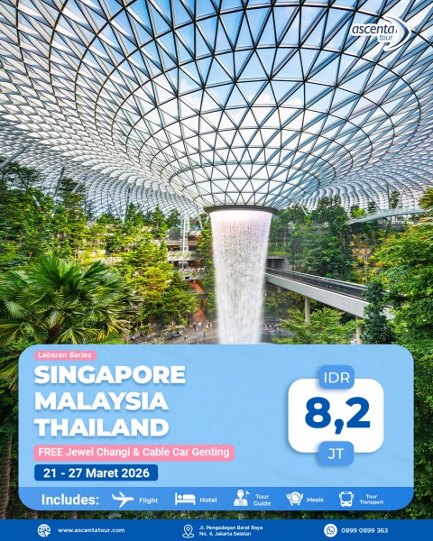 Tour 3 Negara Singapore Malaysia Thailand 7D6N