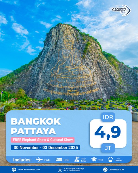 Tour Thailand Bangkok Pattaya 4D3N