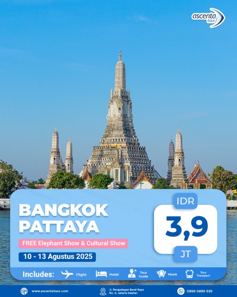 Tour Thailand Bangkok Pattaya 4D3N