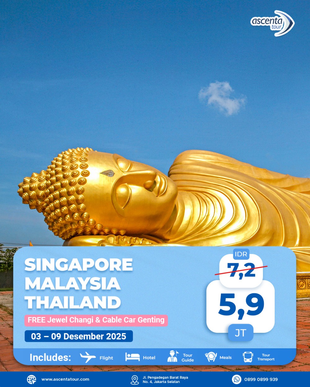 Tour 3 Negara Singapore Malaysia Thailand 7D6N