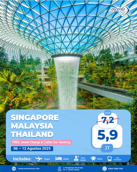 Tour 3 Negara Singapore Malaysia Thailand 7D6N