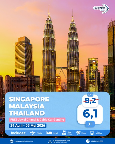 Tour 3 Negara Singapore Malaysia Thailand 7D6N