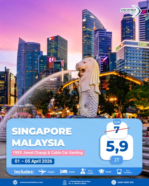 Tour Singapore Malaysia 5D4N