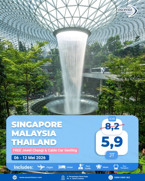 Tour 3 Negara Singapore Malaysia Thailand 7D6N