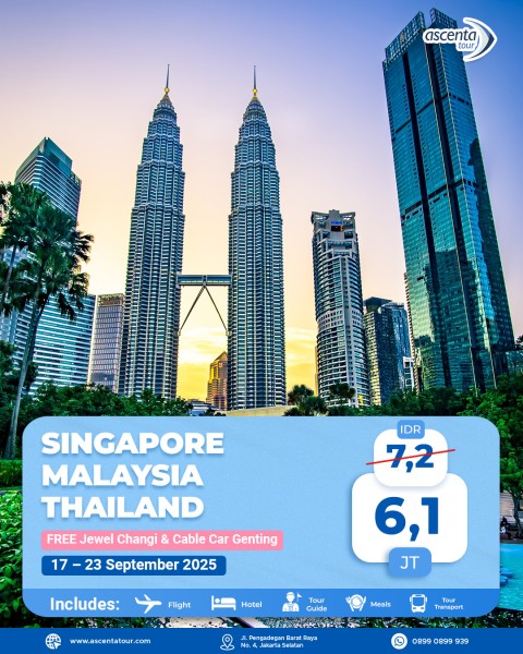 Tour 3 Negara Singapore Malaysia Thailand 7D6N