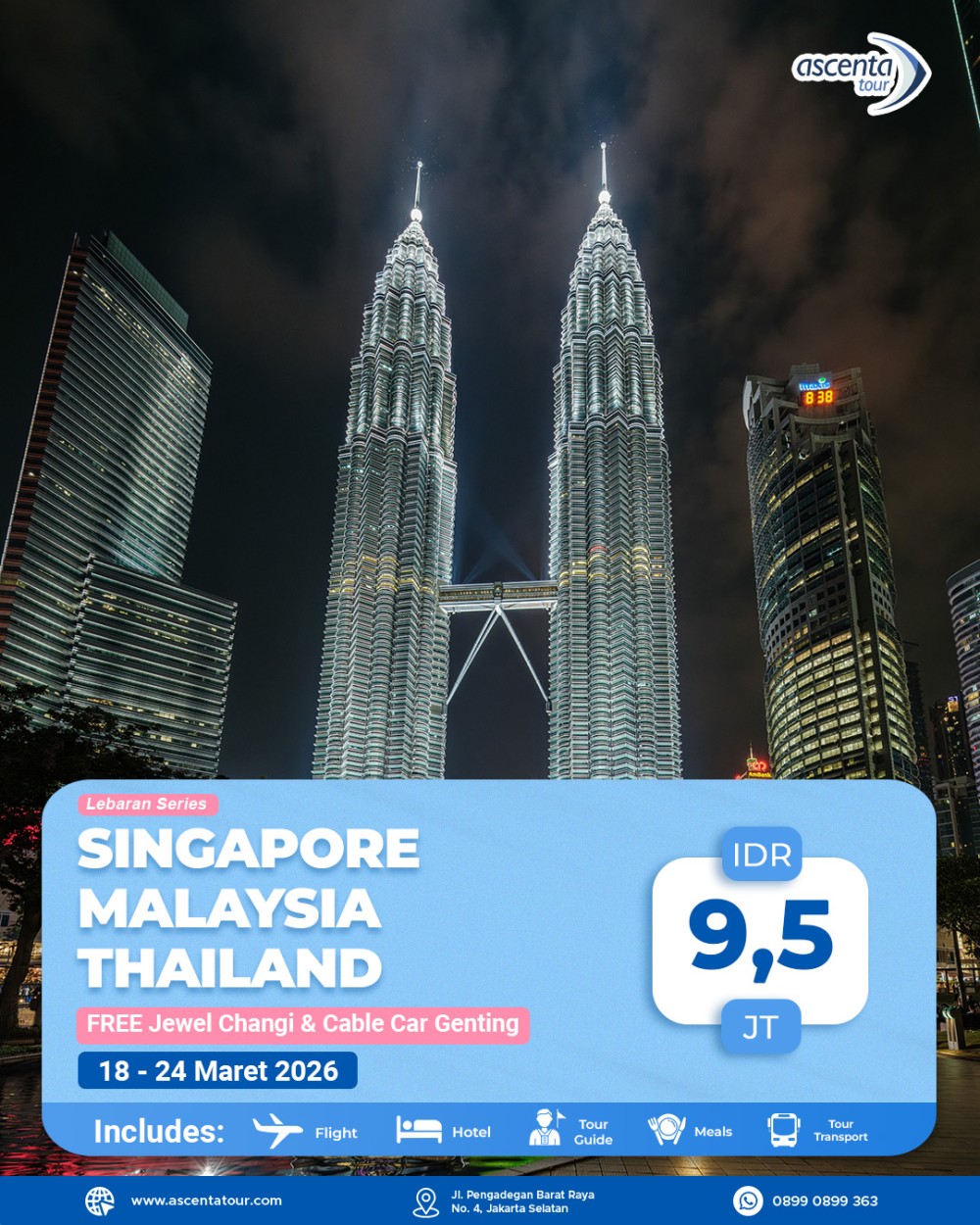 Tour 3 Negara Singapore Malaysia Thailand 7D6N