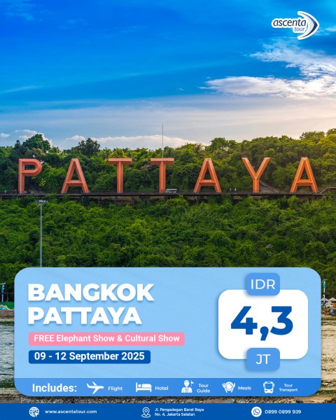 Tour Thailand Bangkok Pattaya 4D3N