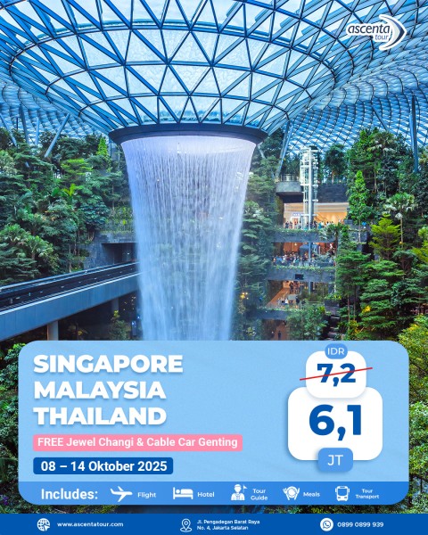 Tour 3 Negara Singapore Malaysia Thailand 7D6N