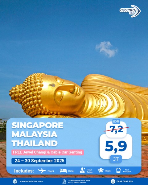 Tour 3 Negara Singapore Malaysia Thailand 7D6N