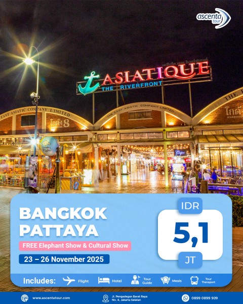 Tour Thailand Bangkok Pattaya 4D3N