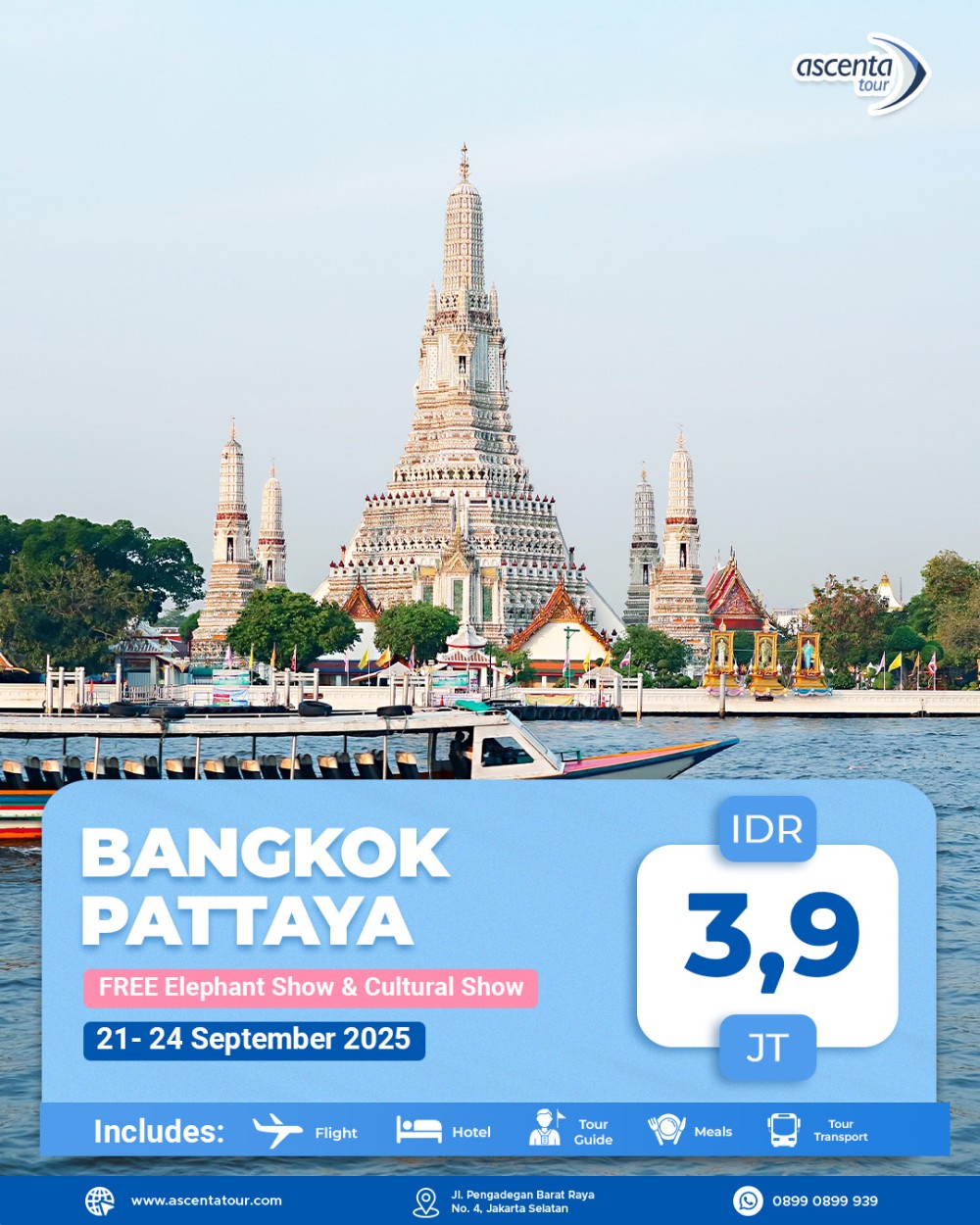 Tour Thailand Bangkok Pattaya 4D3N