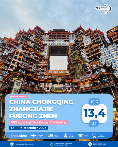 Tour China Chongqing Zhangjiajie Furong Zhen 8D