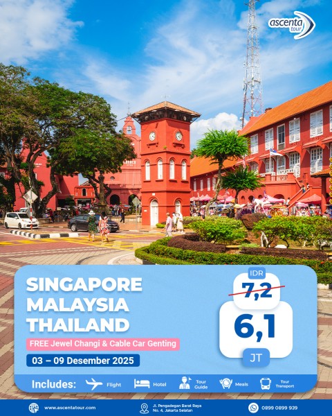Tour 3 Negara Singapore Malaysia Thailand 7D6N