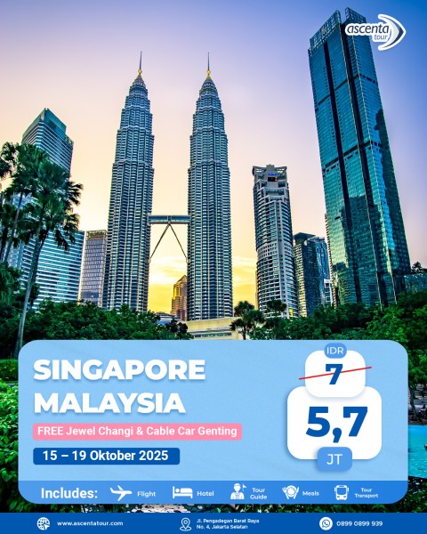 Tour Singapore Malaysia 5D4N