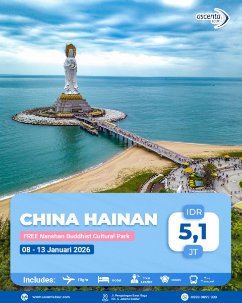 Tour China Hainan 6D (WITH NANSHAN BUDDHISM CULTURAL TOURISM ZONE)