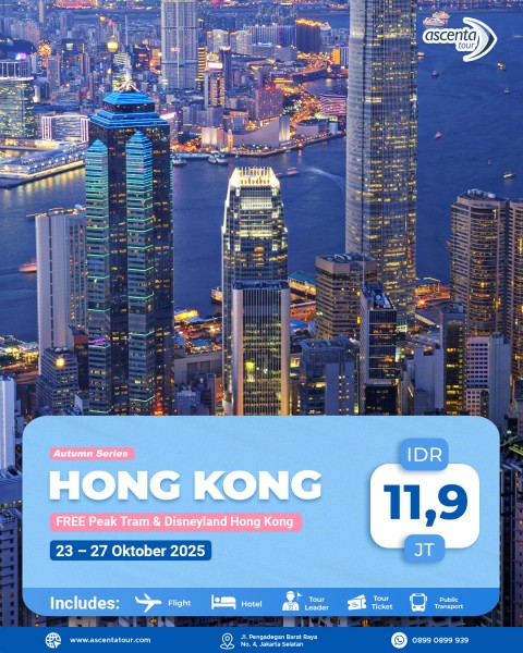 Tour Hong Kong 5D3N (FREE HONG KONG DISNEYLAND)