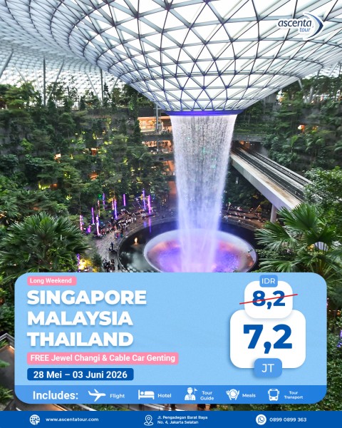 Tour 3 Negara Singapore Malaysia Thailand 7D6N