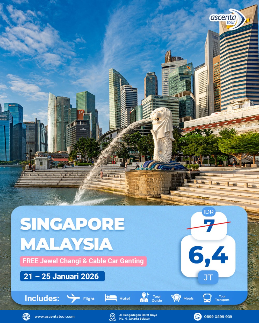 Tour Singapore Malaysia 5D4N