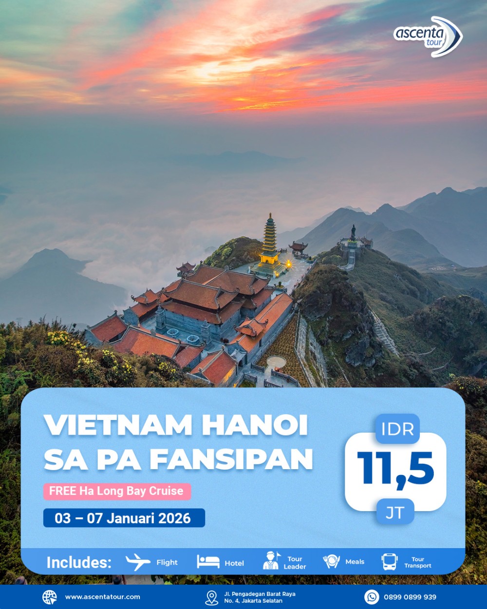 Tour Vietnam Hanoi Sa Pa Fansipan