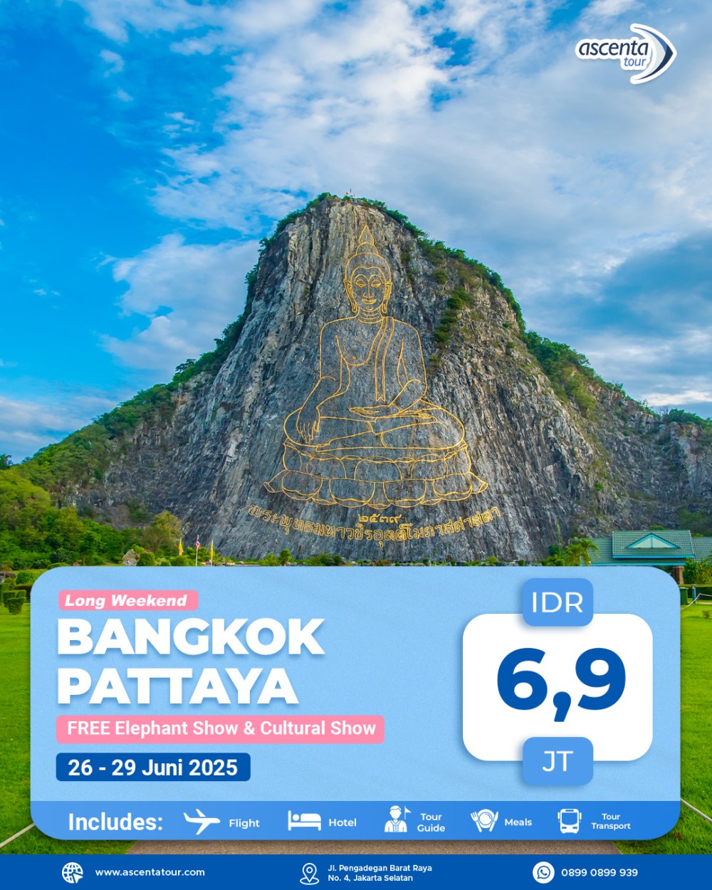Tour Thailand Bangkok Pattaya 4D3N