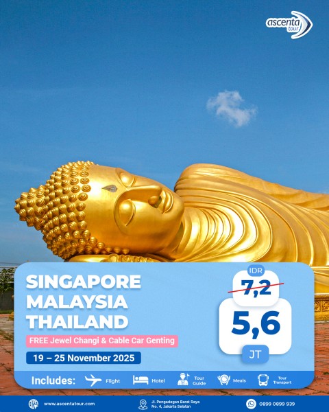 Tour 3 Negara Singapore Malaysia Thailand 7D6N