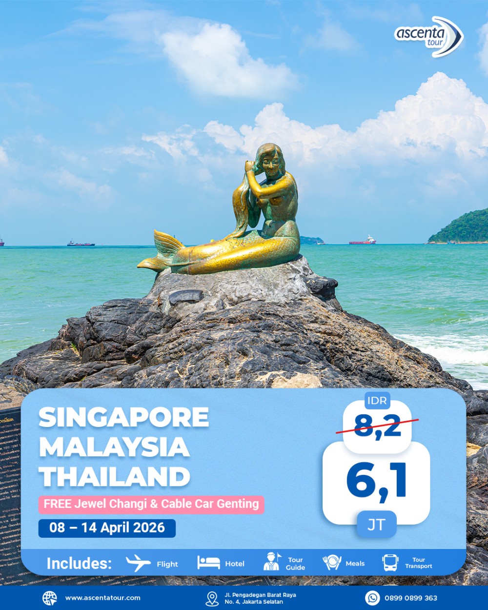 Tour 3 Negara Singapore Malaysia Thailand 7D6N