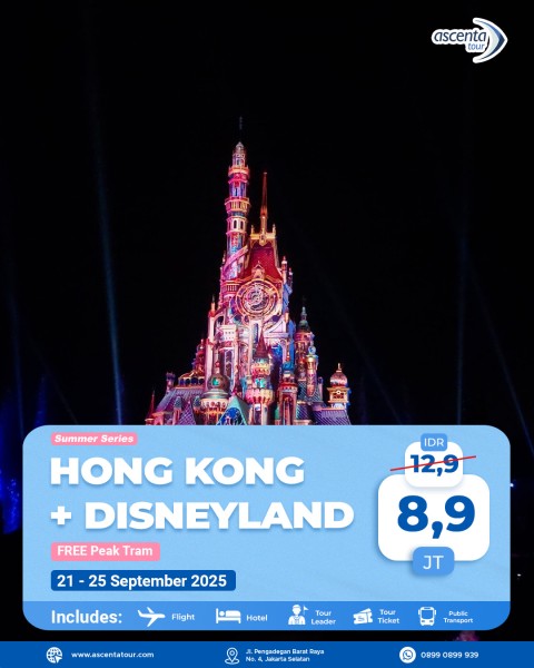 Tour Hong Kong 5D3N (FREE HONG KONG DISNEYLAND)