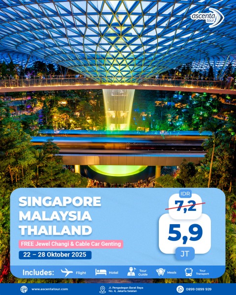 Tour 3 Negara Singapore Malaysia Thailand 7D6N