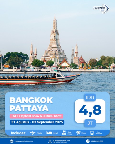 Tour Thailand Bangkok Pattaya 4D3N