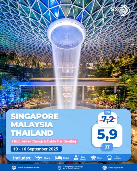 Tour 3 Negara Singapore Malaysia Thailand 7D6N